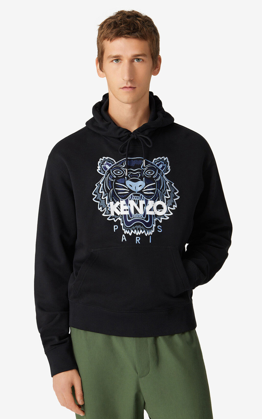 Sudaderas Con Capucha Kenzo Tiger Hombre Negras - SKU.3416708